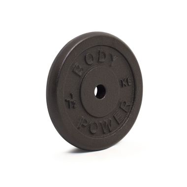 image of Body Power 7.5Kg Cast Iron Standard Weight Plates (x2)