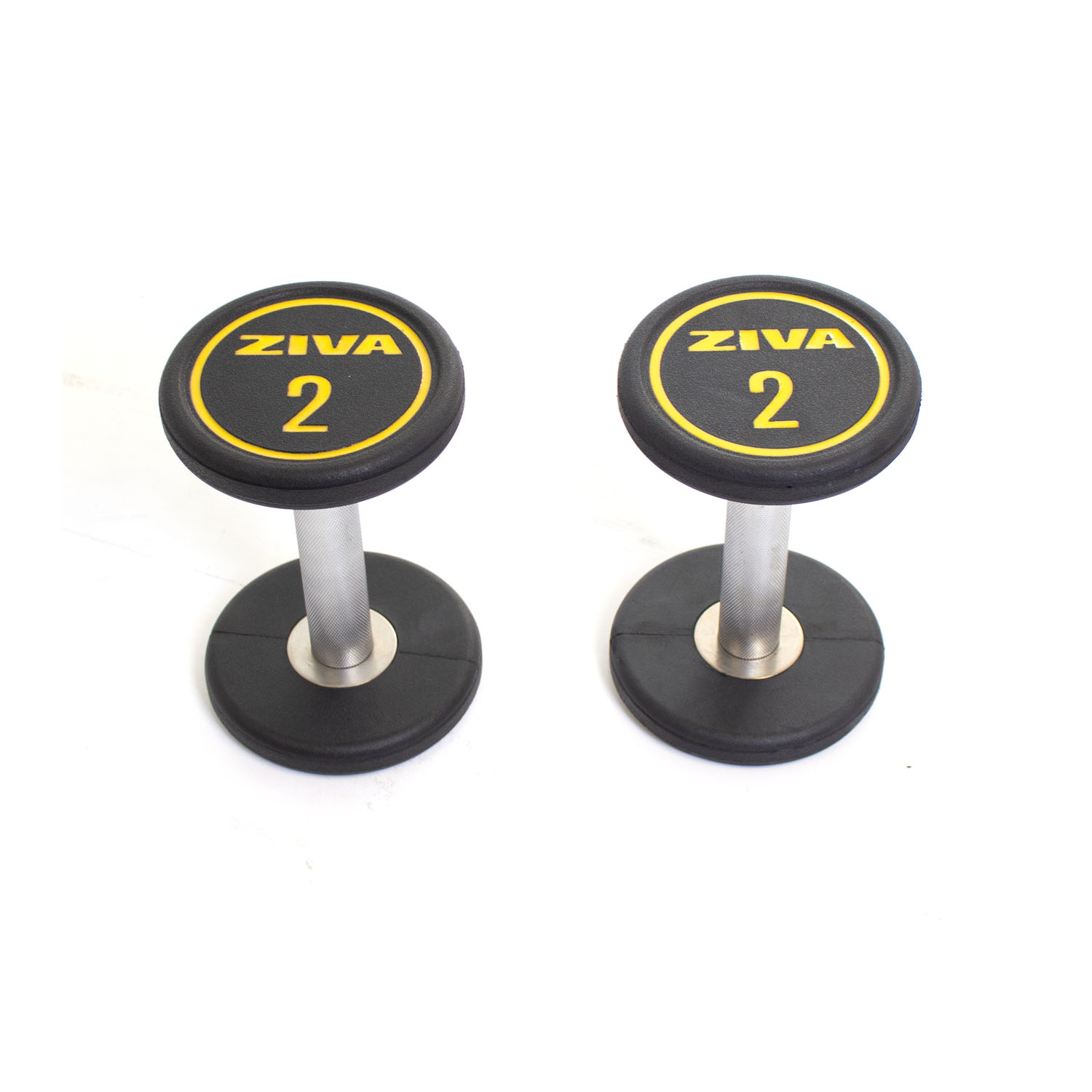 Ziva 2kg Performance Rubber Dumbbells (x2)