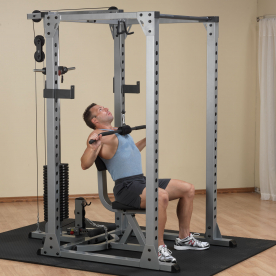 Body-Solid Commercial PowerRack & Selectorised Lat Attachment