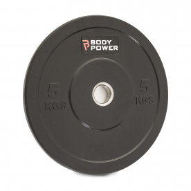 Body Power 5Kg Solid Rubber Olympic Technique Weight Plate (x1)
