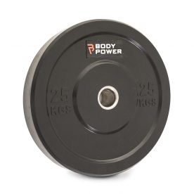 Body Power 25Kg Solid Rubber Olympic Weight Plate (x1)
