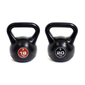 18kg & 20kg Vinyl Kettlebell Set 