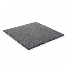 Body Power 15mm Floor Tile 500mm x 500mm x1 - Black with Blue Speckle