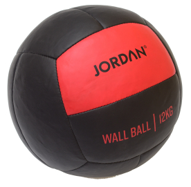 JORDAN 12kg Wall Ball - Oversize Medicine Ball (Red)