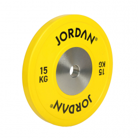 JORDAN 15Kg Calibrated Colour Rubber Competition Plate - Yellow (x1)