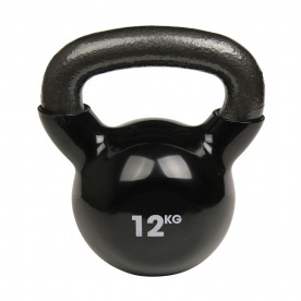 Fitness-MAD 12kg Kettlebell - Black