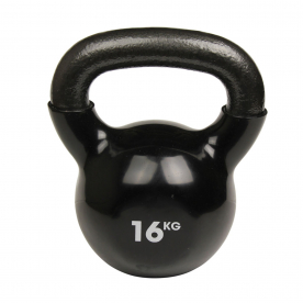 Fitness-MAD 16kg Kettlebell - Black