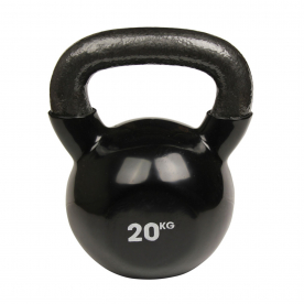 Fitness-MAD 20kg Kettlebell - Black