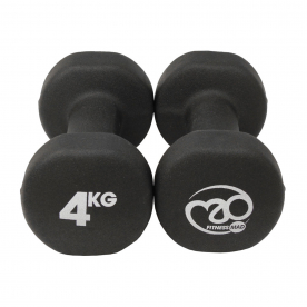 Fitness-MAD 4kg Neo Dumbbells Pair - Black