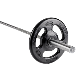 York 15kg Rubber Olympic ISO-Grip Plate (x1)
