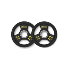 Ziva 2.5Kg Performance Rubber Grip Olympic Discs (x2)