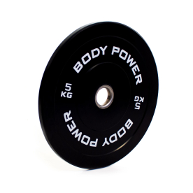 Body Power 5Kg Solid Rubber Olympic Weight Plate (x1)