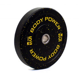 Body Power 15Kg Hi-Temp Rubber Crumb Olympic Bumper Plate (x1)