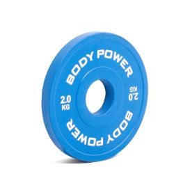Body Power 2Kg Coloured Fractional Olympic Disc (x2)