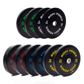 Body Power 150Kg Solid Rubber Olympic Weight Set