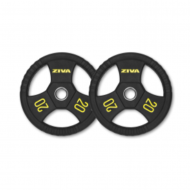 Ziva 20Kg Performance Rubber Grip Olympic Disc (x2)