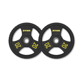 Ziva 20Kg Performance Rubber Grip Olympic Disc (x2)