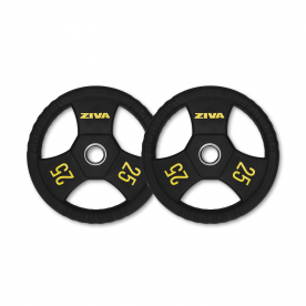 Ziva 25Kg Performance Rubber Grip Olympic Disc (x2)