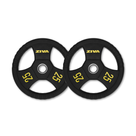 Ziva 25Kg Performance Rubber Grip Olympic Disc (x2)