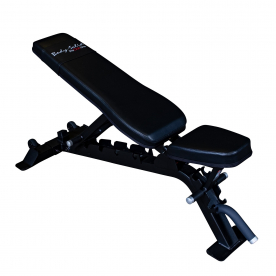 Body-Solid Pro Club Line Full Commercial Flat/Incline/Decline Utility Bench (BLACK)
