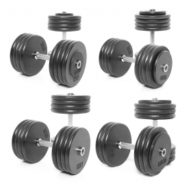 Body Power 37.5-45kg Pro-style Dumbbells Weight Set C (4 Pairs)