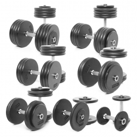 Body Power 2.5-45Kg Pro-style Dumbbells Weight Set D (18 Pairs)