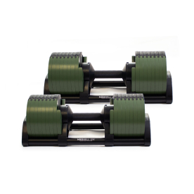NÜOBELL 2-32Kg Dumbbells (x2) - Green / Black