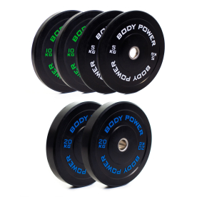 Body Power 70Kg Solid Rubber Olympic Weight Set