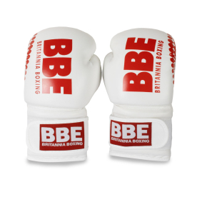 BBE White PVC Sparring Glove 8oz
