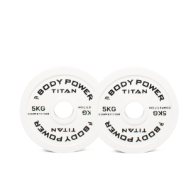 Body Power TITAN Calibrated Cast Iron Olympic Plate 5kg (x2)