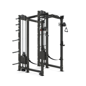 REP PR-4000 6 Post Pro Rack with Athena Selectorised Dual Side-Mounted Functional Trainer