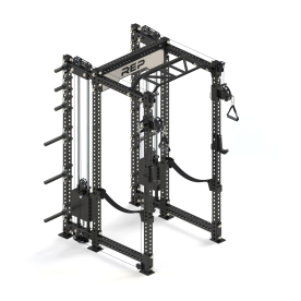 REP PR-5000 6 Post Pro Rack with Athena Selectorised Dual Side-Mounted Functional Trainer