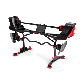 Bowflex SelectTech 2080 Barbell with Curl Bar & Stand with Media Rack - Frimley Ex-Display Product