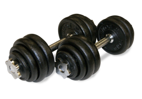 Body Power 30Kg Spinlock Dumbbell Weight Set - Northampton Ex-Display Product