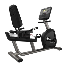 Life Fitness Club Series + Recumbent Lifecycle Exercise Bike with DX Console (Titanium) - Northampton Ex-Display Product