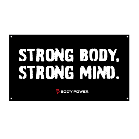 Body Power Strong Body, Strong Mind Gym Flag
