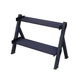 Body-Solid Dual Dumbbell and Kettlebell Rack - Black