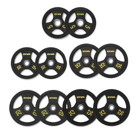 Ziva 150Kg Performance Rubber Grip Olympic Disc Set