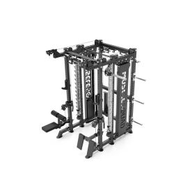 MuscleSquad Phase 4 Cable Equipped Multi-Functional Squat Rack with Smith Machine