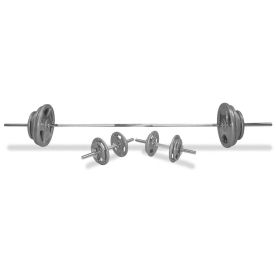 Body Power 100Kg 5FT Tri-Grip Combi Standard Weight Set