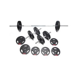 Body Power 32kg Tri-Grip Vinyl Weight Set