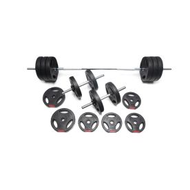 Body Power 52kg Tri-Grip Vinyl Weight Set