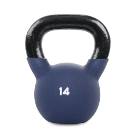 14kg Neoprene Covered Kettlebell (Dark%2 