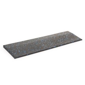 Body Power 15mm Floor Tile Ramp Edge x1 - Black with Blue Speckle