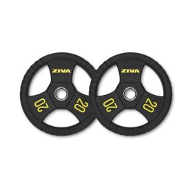 Ziva 20Kg Performance Rubber Grip Olympic Disc (x2)