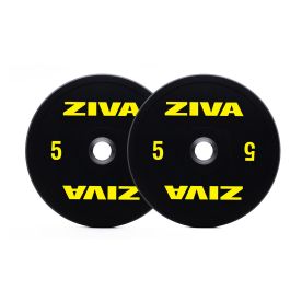 Ziva 5Kg Performance Rubber Bumper Olympic Plate (x2)