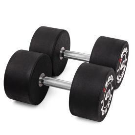 Body Power 40kg Pro Round Rubber Dumbbells (x2)