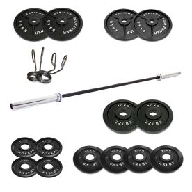 Body Power 145kg Cast Iron Olympic Weight Set