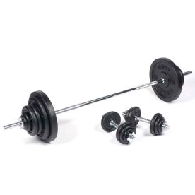 Body Power 101Kg 6FT SPINLOCK Weight Set
