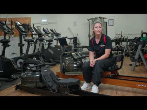 FluidRower Apollo Pro XL Full Commercial Fluid Rowing Machine (Adjustable Resistance)
